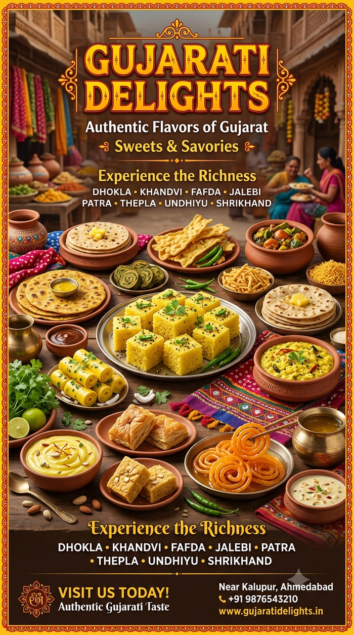 Gujrati delights and mathri items
