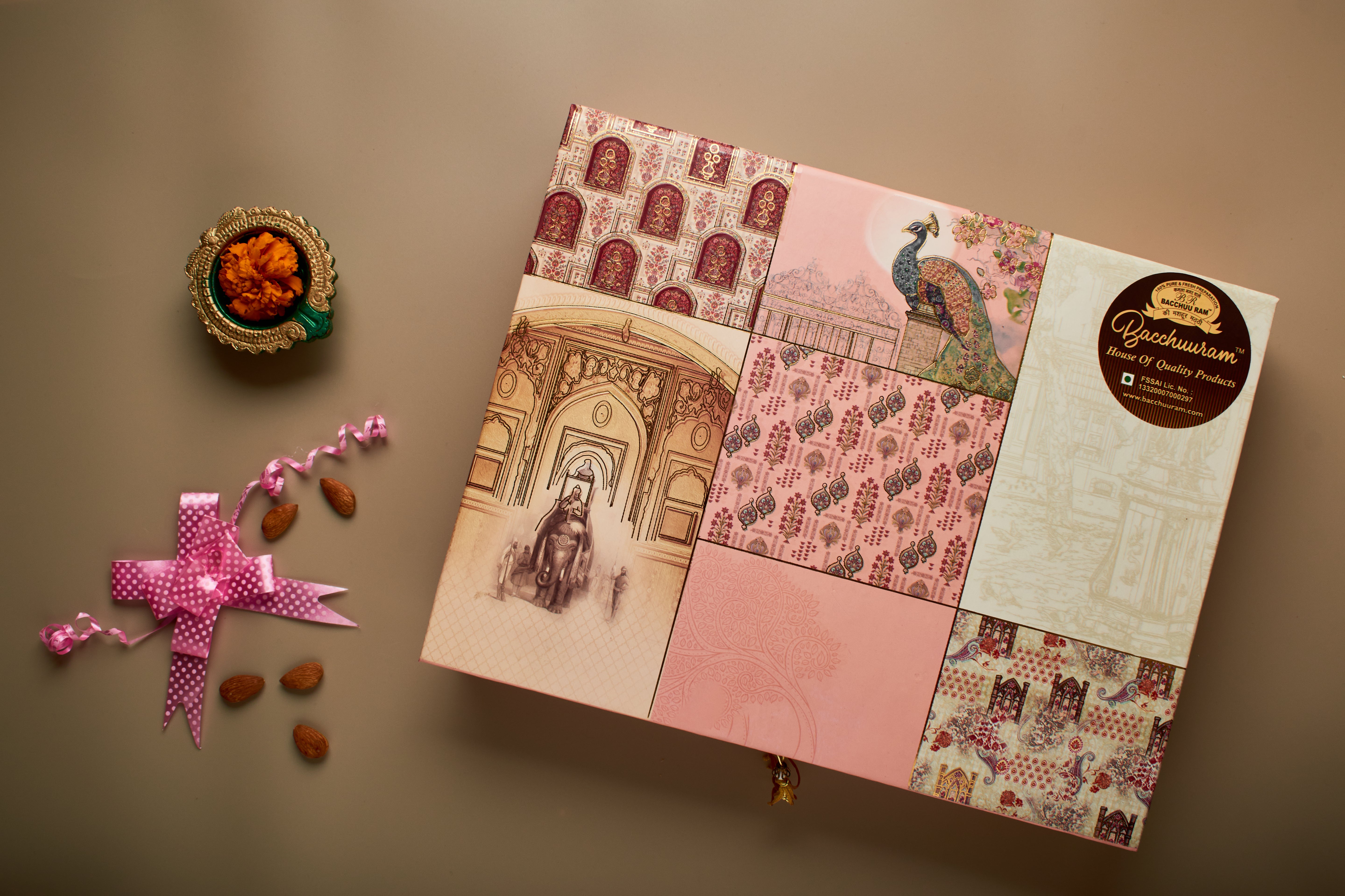 7 Section File Box - Jodhpuri Laddoo Kaju Katli Savoury 1.6 KG