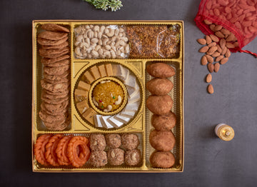 2 KG Jumbo Box - Dryfruit Sweets Bhaji Savoury 200GM Laddoo Centre
