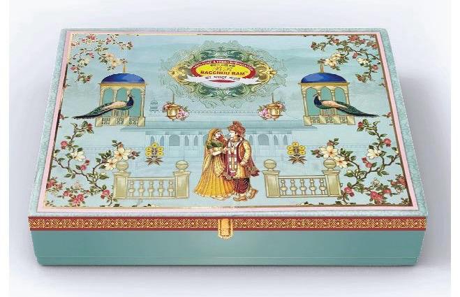 Mix Sweets Jumbo Box - Mix Dryfruit Laddoo Desi Ghee Jodhpuri Laddoo Chana Dryfruit Laddoo Dryfruit Atta Pinni 1 KG